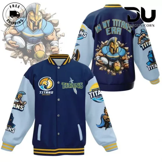 Discover Gold Coast Titans Football Club Baseball Jacket