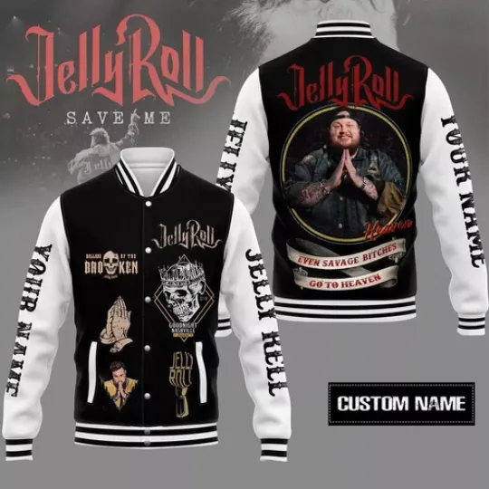 Jelly Roll New Baseball Jacket For Fan