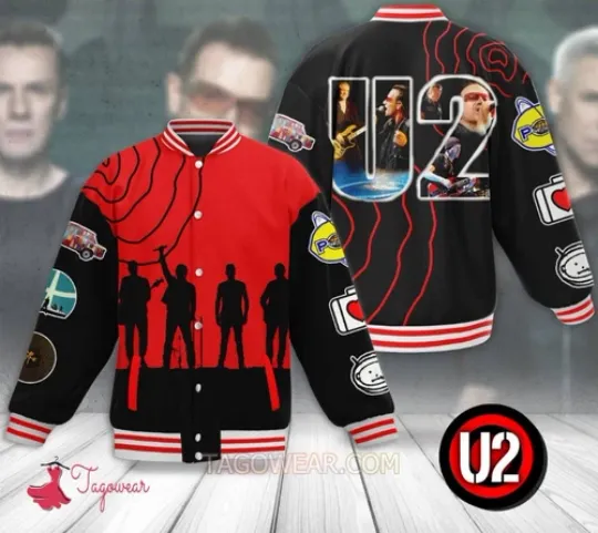 U2 Music Band Baseball Jacket