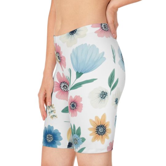 Flower Women's Bike Shorts
