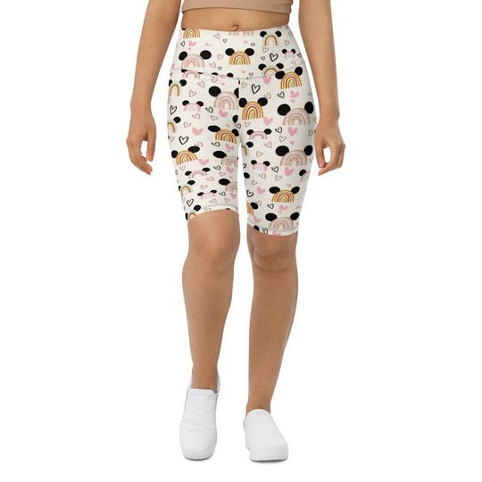 Rainbow Ear Biker Shorts Women's Running Princess Marathon Costume