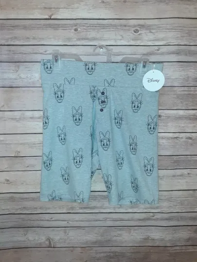 Discover Disney Primark Womens Small Daisy Duck Athletic Bike Shorts Casual Strechy NEW