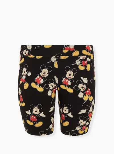 Discover Torrid Disney Bike Shorts Mickey Mouse Black NWT New 4X