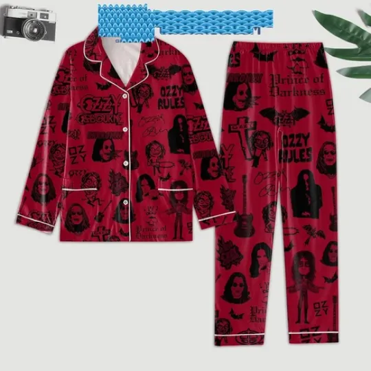 Ozzy Osbourne Fan Pajamas Set