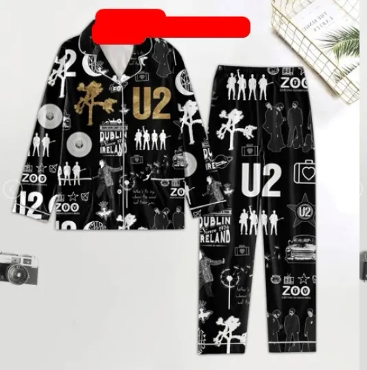 U2 Dublin Ireland Fan Pajamas Set