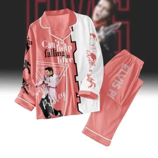Discover Elvis Presley Pajamas, Elvis 90th Birthday Pj Set, King Of Rock And Roll