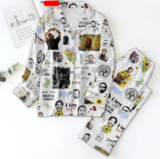 Post Malone F-1 Trillion I Love Posty  Pajamas Set Best Price