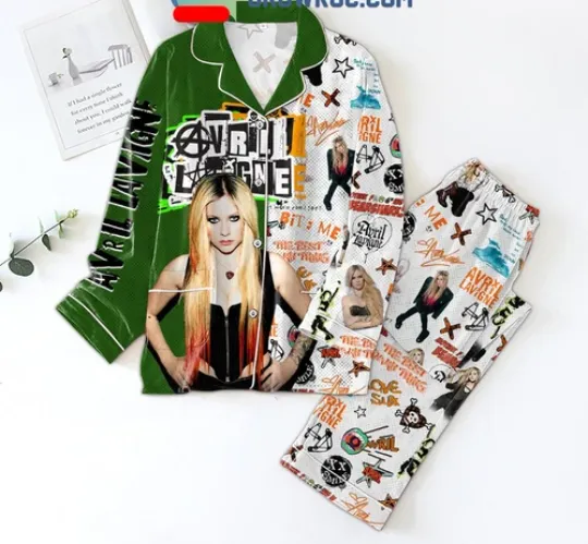 Discover Avril Lavigne The Best Damn Thing White Version  Pajamas Set