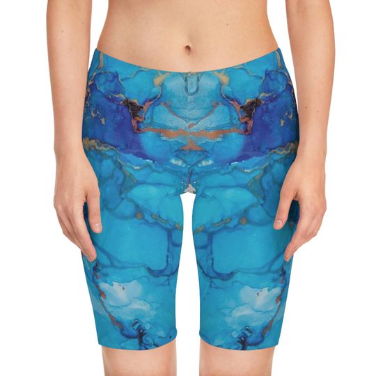Discover Ink Art Women's Bike Shorts, High Quality Workout Pants, Yoga Leggings, Cycling Apparel, Unique Ink Art Design