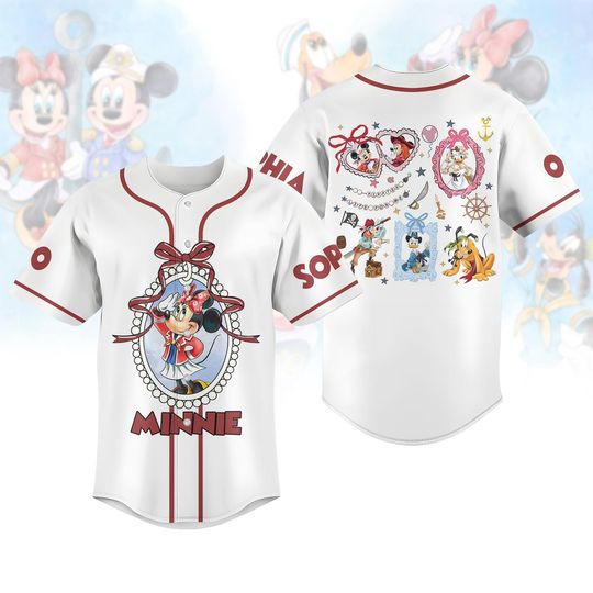 Minnie Mickey Friends Coquette Baseball Jersey, Disney Minnie Coquette Bow Jersey, Magical Mirror Bow T-Shirt, Magical Kingdom Gift