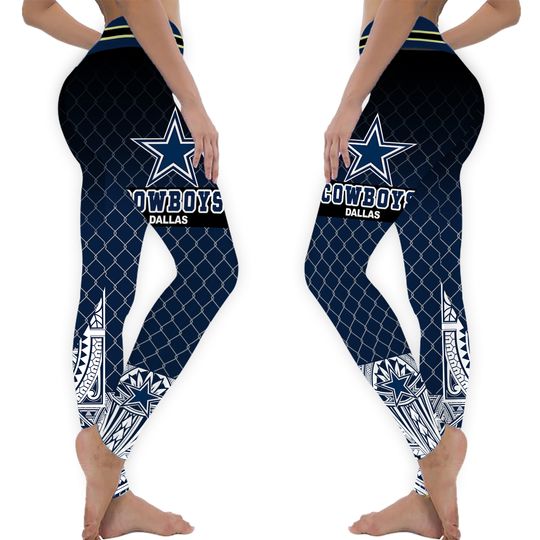 Dallas Football Gym Yoga Pants, Cowboys Football Legging, Dallas Football Legging