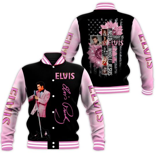 Elvis Presley Music Baseball Jacket For Fan