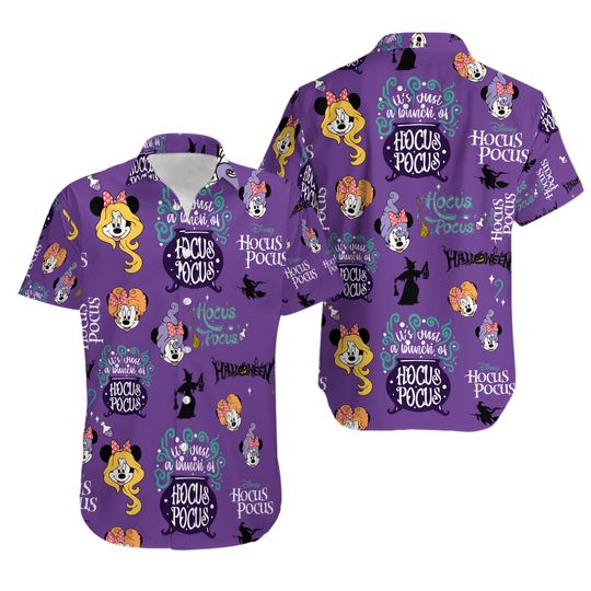 Hocus Pocus Disney Hawaiian Shirt, Halloween Hawaiian Shirt