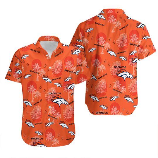 Denver Broncos Fan Hawaiian Shirt, American football Hawaiian Shirt