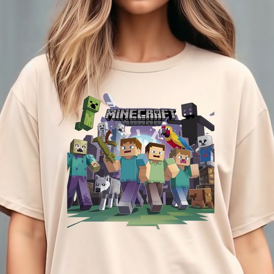 Video game Minecraft T-shirt