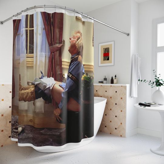 Discover Dumb and Dumber Bathroom Scene Shower Curtain