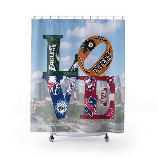 Discover Philadelphia Sports Teams Shower Curtain