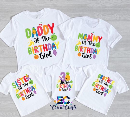 Fruit birthday family shirts, Fruit first birthday, crew birthday shirt, Family birthday fruit party, Bday crew, Tutti Frutti Birthday Shirt