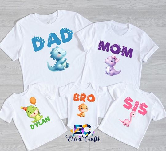 Discover Family Dinosaur Birthday Shirt, Boys Birthday Shirt, Matching Family Birthday Shirts, Girls Dinosaur Birthday Shirt, T-Rex Birthday Shirts