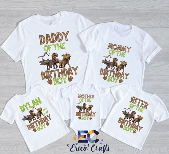 Discover jurassic park tshirt, jurassic park birthday shirt, jurassic park personalized birthday shirt, jurassic park birthday, t-rex birthday,