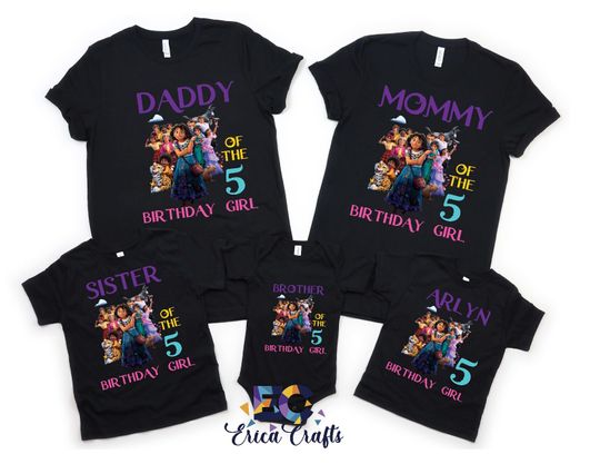 Family Shirt Encanto Movie, Birthday Shirt Encanto, Birthday Party Encanto, Theme Encanto, Birthday Shirt Encanto girl, Encanto Party