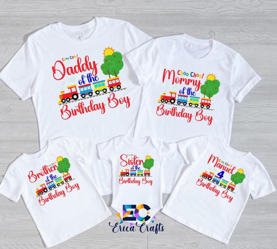 Discover Family Train Birthday Shirt, Boys Birthday Shirt, Matching Family Birthday Shirts, Chugga Chugga Two Two Birthday Shirt, choo choo shirts.