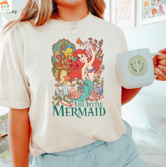 Discover Vintage Disney The Little Mermaid Shirt Princess Ariel Shirt Disney The Little Mermaid Shirt, Disney Princess Shirt Disney Family Tee