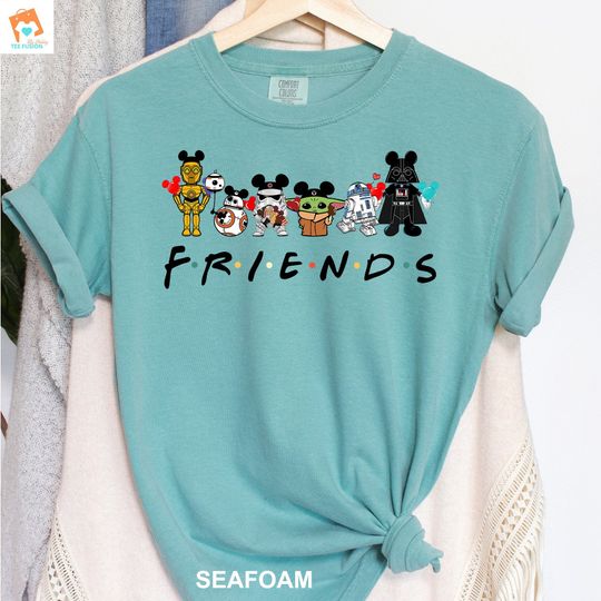 Discover Star Wars Friends T-Shirt, Disney Inspired Star Wars Friends Shirt, Friends Tee, Star Wars Friends Mickey Ears Shirt
