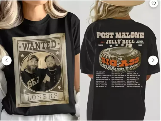 Discover Post Malone, Post Malone Tour, Big Ass Stadium Tour, Posty 2025 Tour T shirt