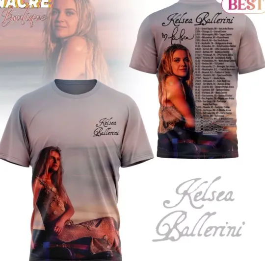 Discover Kelsea Ballerini 2025 Tour 3D T-Shirt