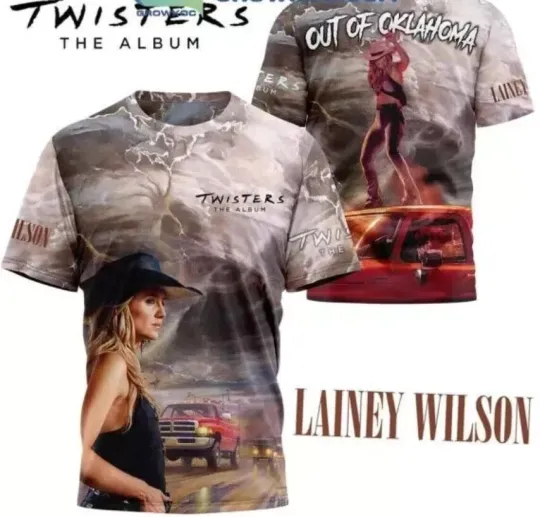 Lainey Wilson Twisters The Album Out Of Oklahoma 3D T-Shirt