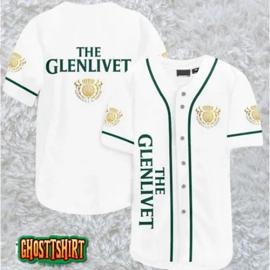 Discover White The Glenlivet Whiskey Baseball Jerseys