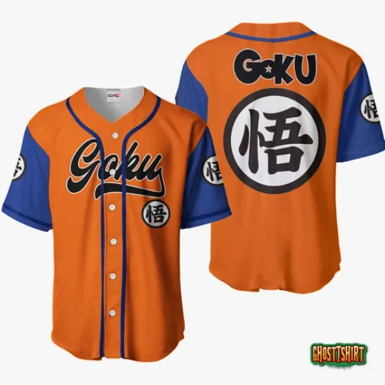 Goku Kanji Symbol Baseball Jersey Shirts