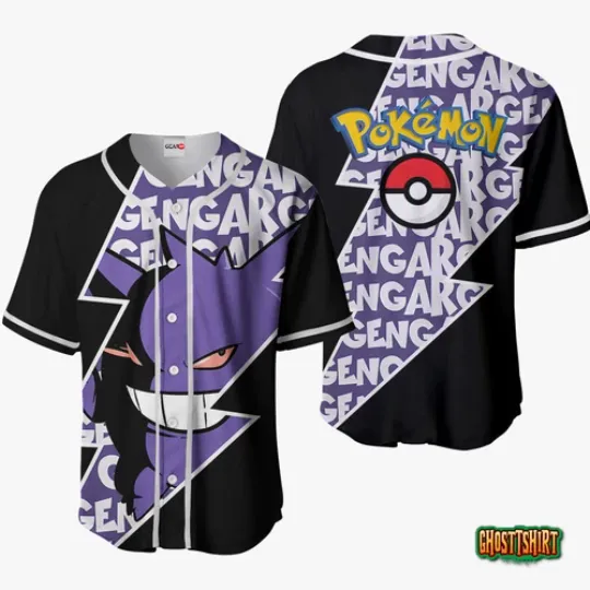 Gengar Baseball Jersey Shirts