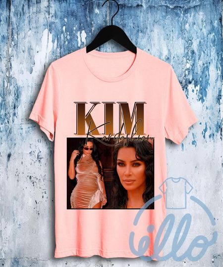 Discover Kim Kardashian T Shirt, Model Actress Movie & TV Show Merch Shirt, 90s Retro Unisex T-Shirt