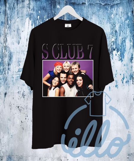 Discover S Club 7 T Shirt, Pop Rock Group Merch Shirt, 90s Retro Unisex T-Shirt