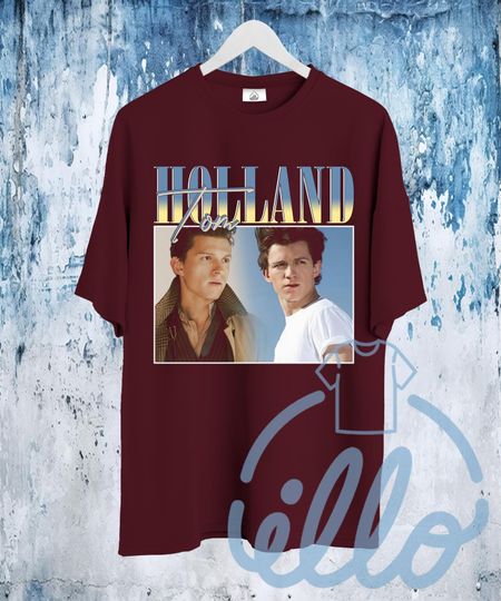Tom Holland T Shirt, Actor Spiderman Movie Merch Shirt, 90s Retro Unisex T-Shirt