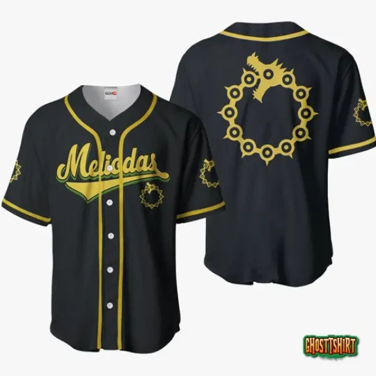Discover Meliodas Dragon8217s Sin of Wrath Baseball Jersey Shirts