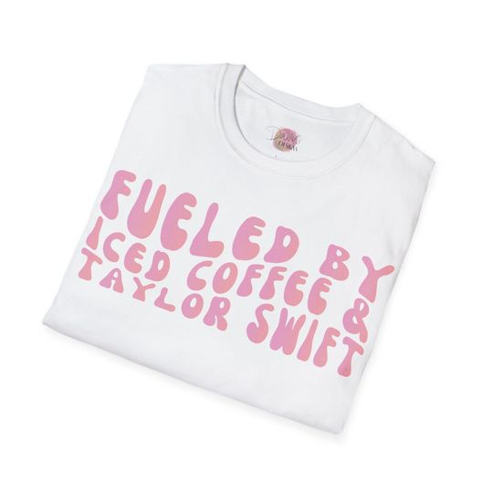 Discover Fueled by Iced Coffee and Taylor T-Shirt Custom Adult & child