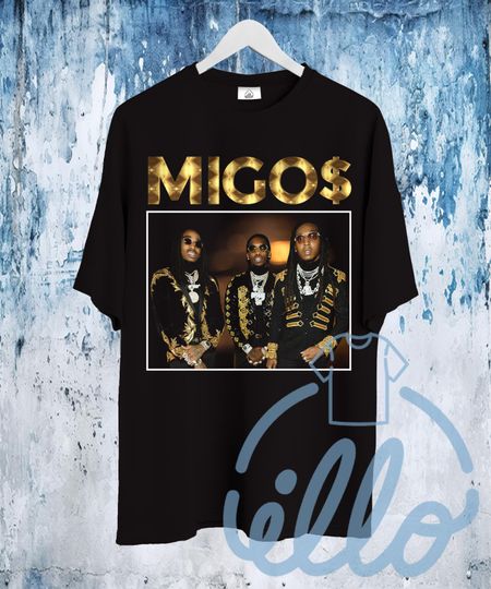 Discover Migos T Shirt, Trap Rap Hip Hop Merch Shirt, 90s Retro Unisex T-Shirt