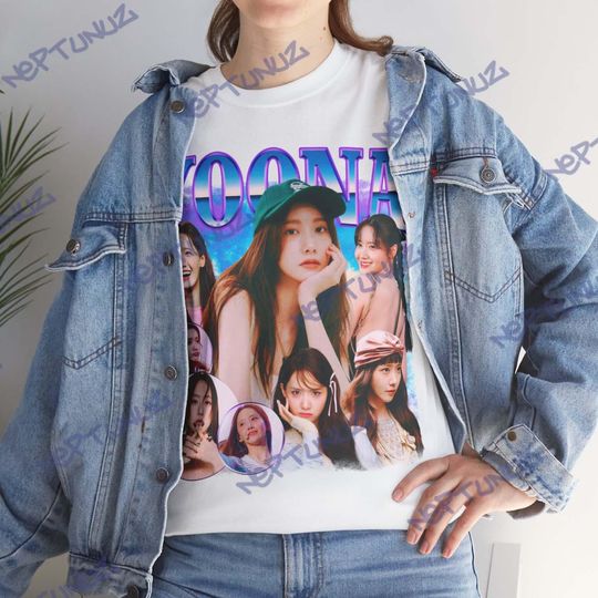 Discover YOONA Shirt Kpop Boyband Music Vintage Retro Aesthetic Graphic Style Men Women T-Shirt