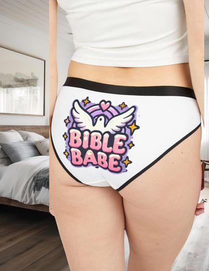 Women's Underwear Briefs, Elastic Waistband, All-Over Prints, Antimicrobial Fabric, Made in USA - Comfortable Supportive Undergarments,