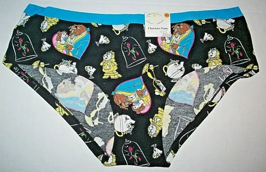 Disney Beauty And The Beast Womens Underwear - Available Small - 2XL