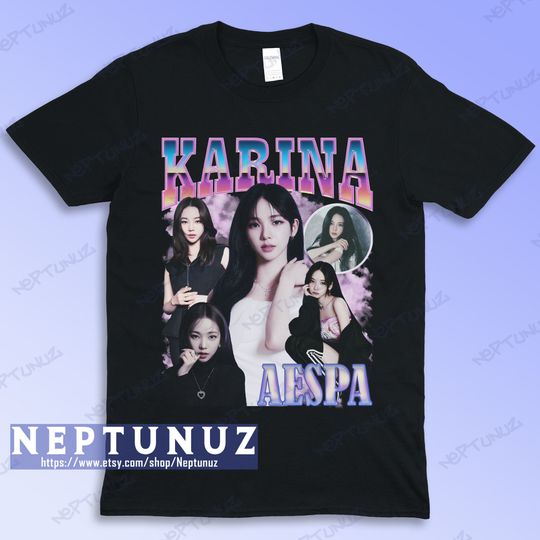 Discover KPOP Shirt, Karina TShirt, Kpop Tee Girband Music Vintage Retro Aesthetic Style Men Women, Bootleg T-Shirt