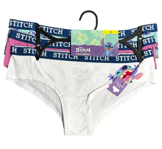 Discover Stitch 3 Pack Hipsters Size L