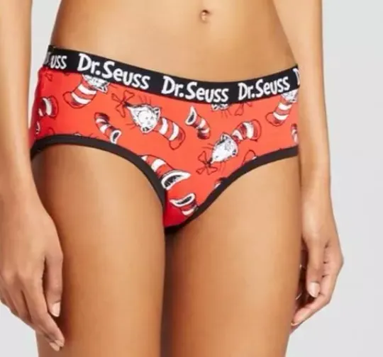 Seuss Geisel Cat in Hat  Ladies Women's Panties Underwear ~ XS  S  M L XL 2XL ~ NEW