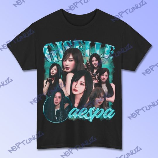 Discover GISELLE Shirt Kpop Boyband Music Vintage Retro Aesthetic Graphic Style Men Women T-Shirt