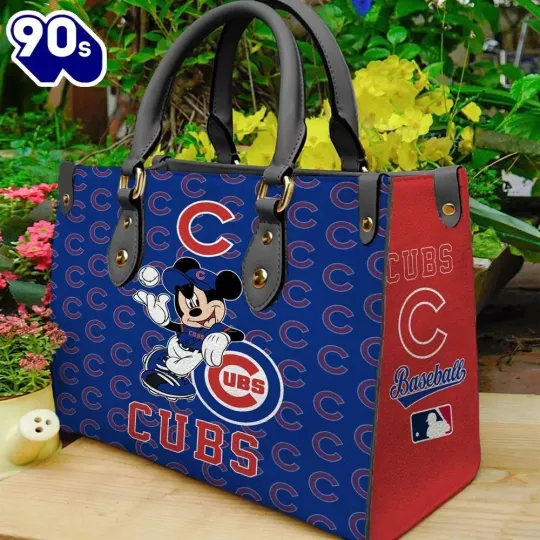 Discover Personalized Chicago Baseball Team Cubss Leather Handbag