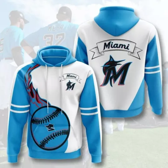 Discover Miami Baseball Team Marlinss 3D Hoodie