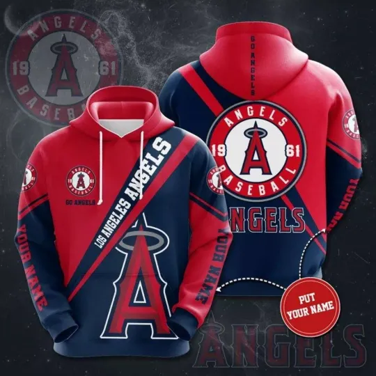 Los Angeles Baseball Team Angelss 3D Hoodie